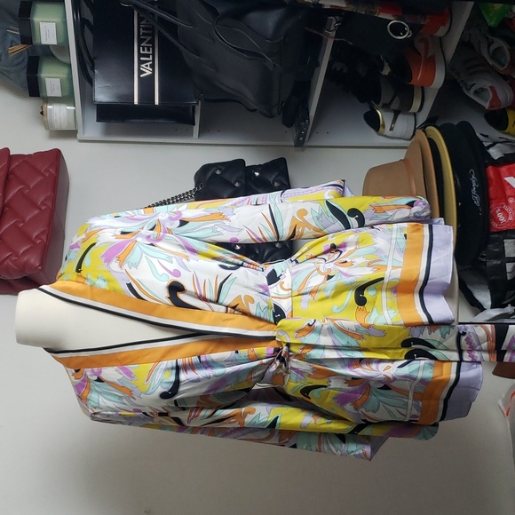 NWT Zara Multicolor Belted Kimono Size S - Picture 4 of 11